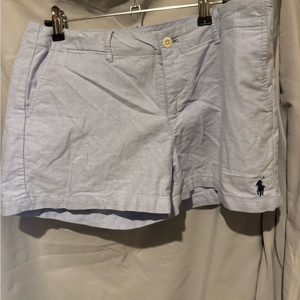 Polo by Ralph Lauren Pale Blue Cotton Bermuda Shorts